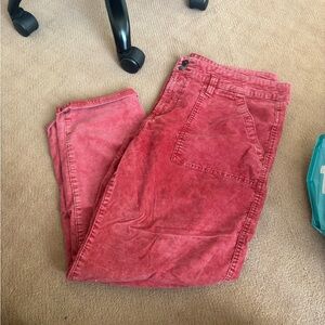 Vintage Red Corduroy Pants